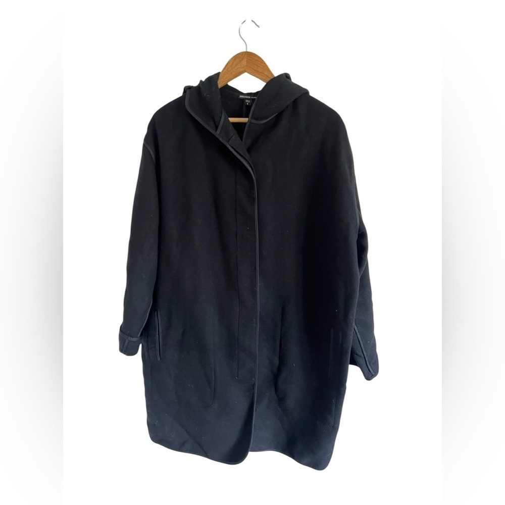 James Perse Wool Hooded Coat, size 3 or L